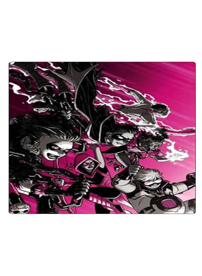 BP Printed Anti-Slip Gaming Mouse Pad Pink/Black/White - Image 1