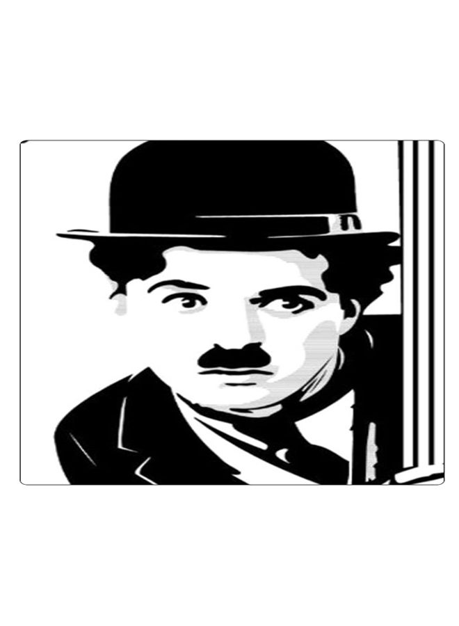 بي بي لوحة ماوس ألعاب بتصميم مضادة للانزلاق وبنمط مطبوع أسود/ أبيض/ رمادي - Image 1