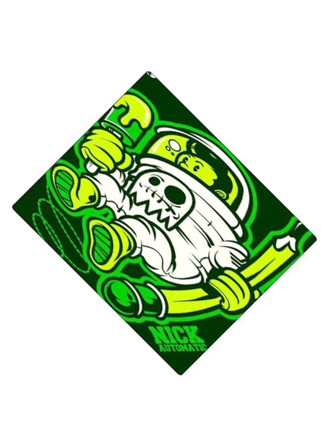 BP Printed Anti-Slip Gaming Mouse Pad Green/White - Image 2