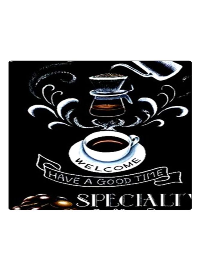 بي بي لوحة ماوس ألعاب بتصميم مضادة للانزلاق وبنمط مطبوع أسود/ أبيض/ بني - Image 1