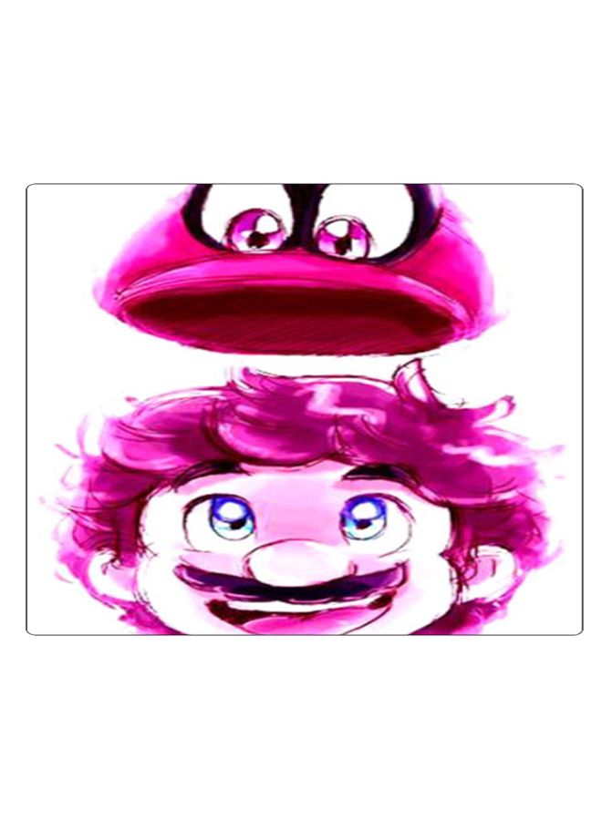 BP Printed Anti-Slip Gaming Mouse Pad Pink/White/Blue - Image 1