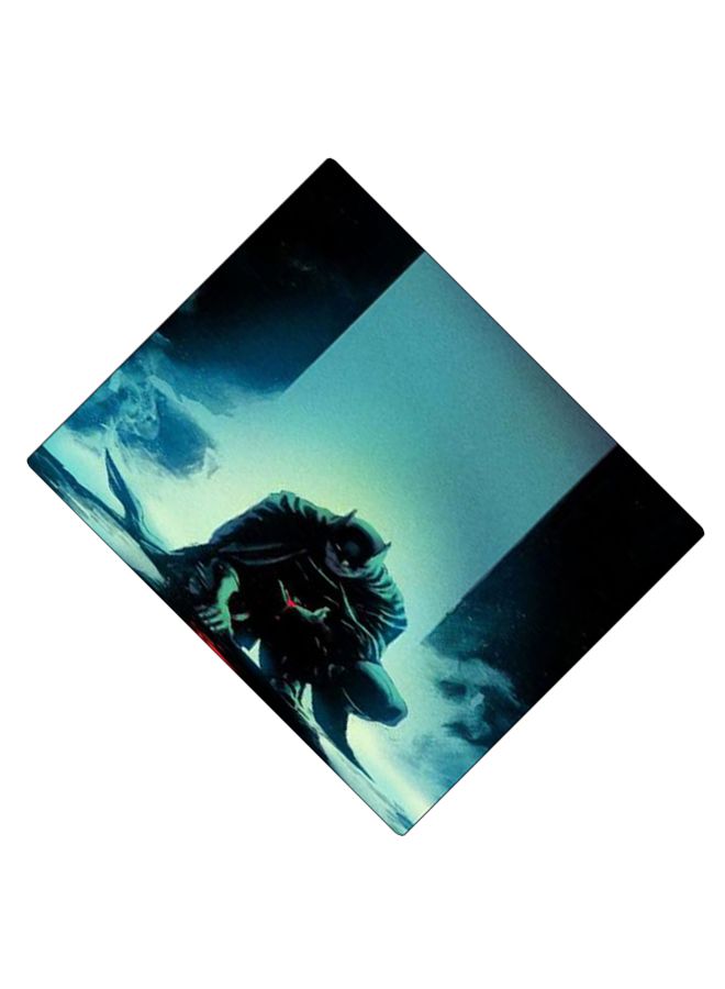 بي بي لوحة ماوس ألعاب بتصميم مضادة للانزلاق وبنمط مطبوع أزرق/أسود/أحمر - Image 2