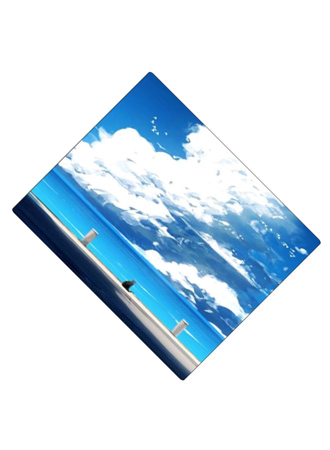 BP Printed Anti-Slip Gaming Mouse Pad Blue/White/Beige - Image 2