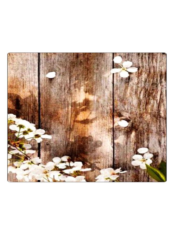 بي بي لوحة ماوس ألعاب بتصميم مضادة للانزلاق وبنمط مطبوع بني/أبيض/أخضر - Image 1