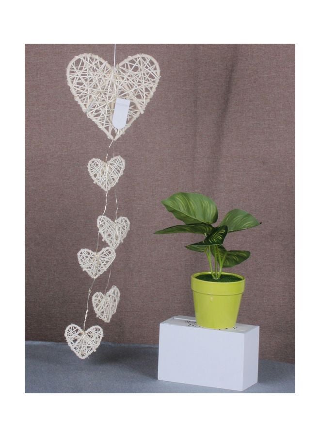 Heart Shaped Ornaments Beige 60x15cm  - Image 1