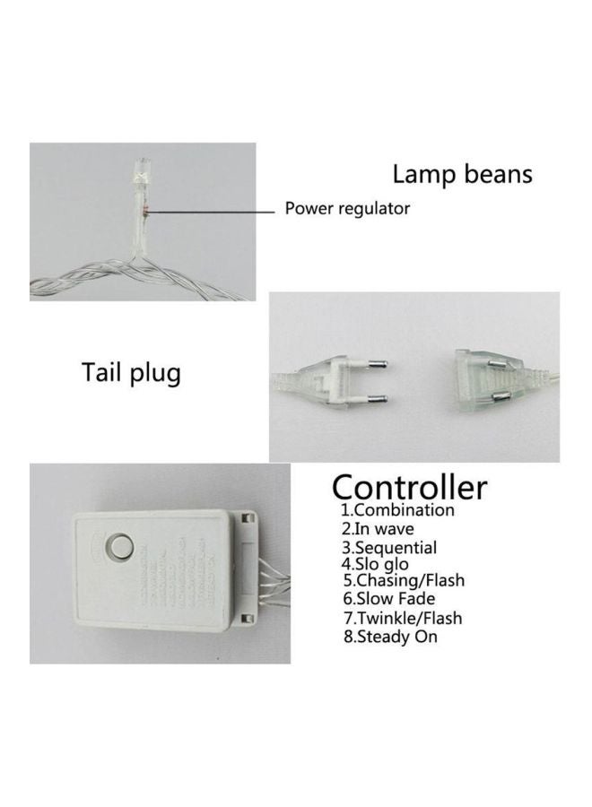 LED Curtain Icicle String Light Warm White 4.5meter - Image 5