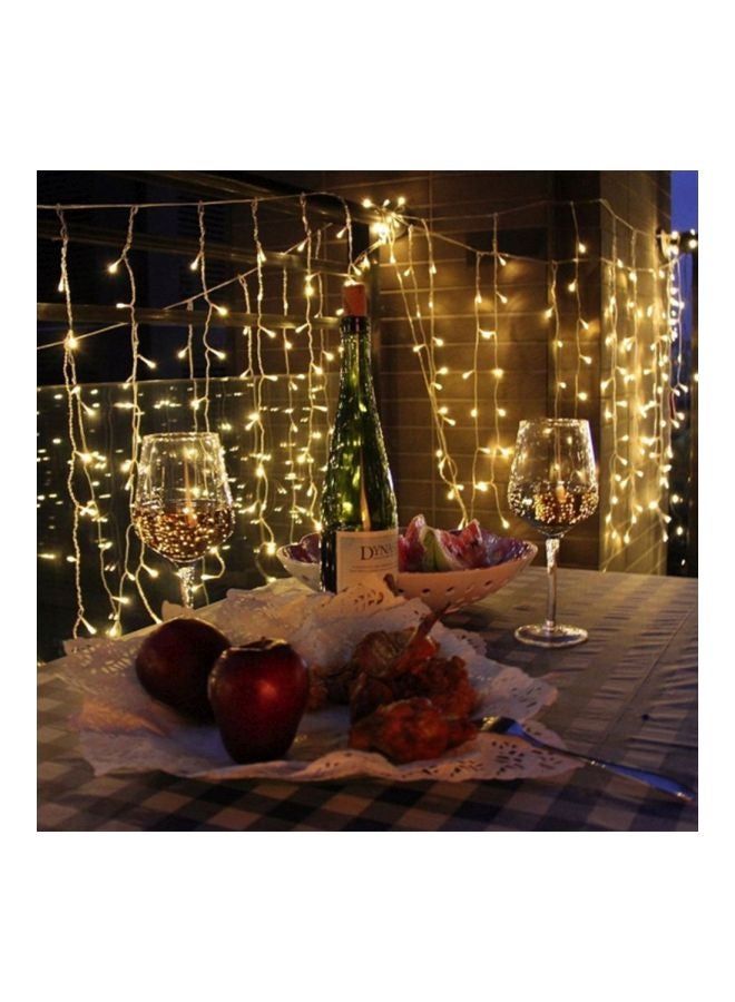 LED Curtain Icicle String Light Warm White 4.5meter - Image 4