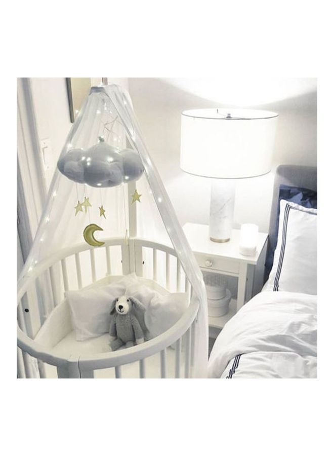 Cloud Star Cloth Bedside Hanging Layout Props Blue/Brown 30x29cm  - Image 3