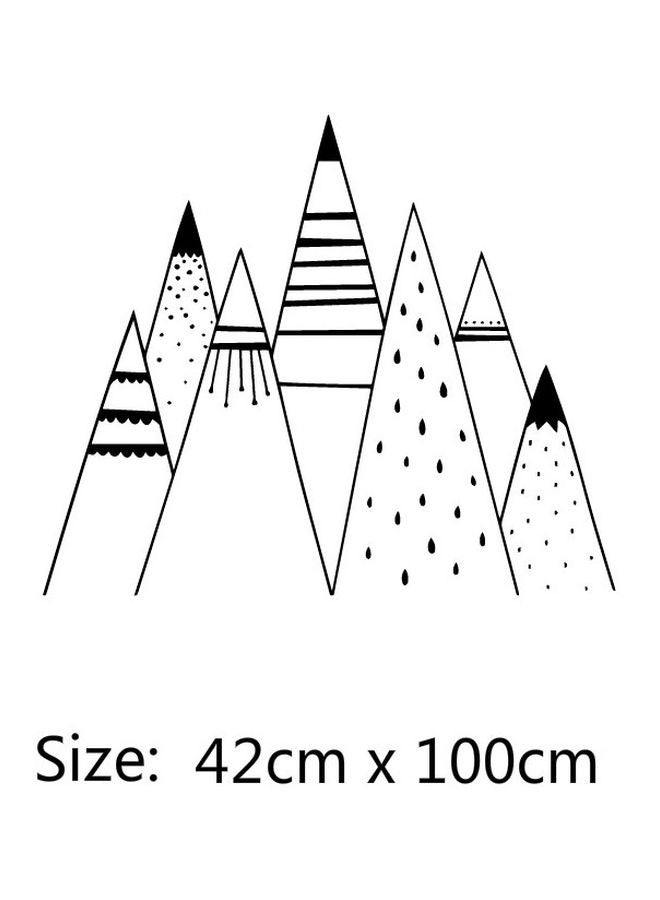 ملصق جداري للزينة بتصميم قلم رصاص مبتكر أسود/ أبيض 42x100سم - Image 2
