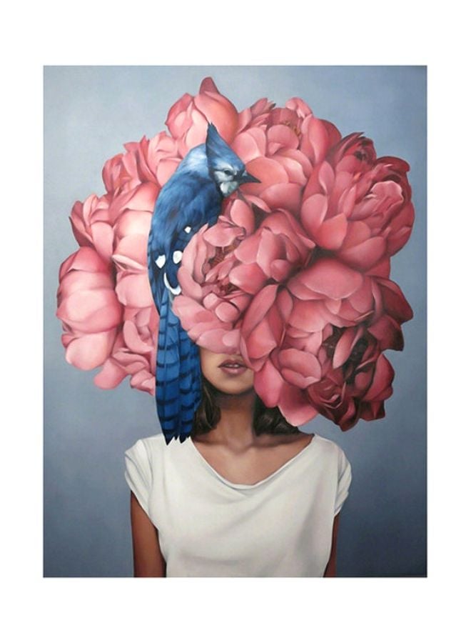 Decorative Floral Wall Art Painting Multicolour 60x80centimeter