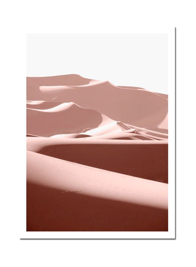 لوحة فنية لتزيين الحائط بتصميم عصري وردي/أبيض 20x30سم 