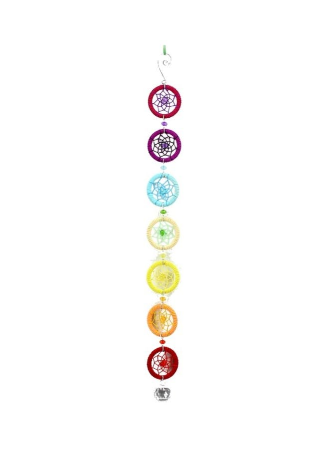 Hand-Woven Ring Series Dream Catcher Yellow/Blue/Red 53cm - Image 1