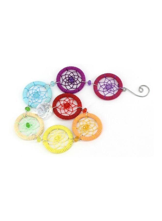 Hand-Woven Ring Series Dream Catcher Yellow/Blue/Red 53cm - Image 2