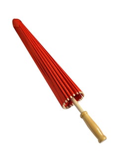 Decorative Hanging Umbrella Red/Beige 32x5x5cm