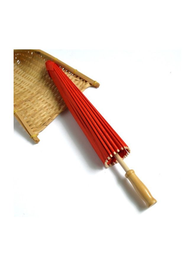 Generic - Decorative Hanging Umbrella Red/Beige 32x5x5cm - Image 1