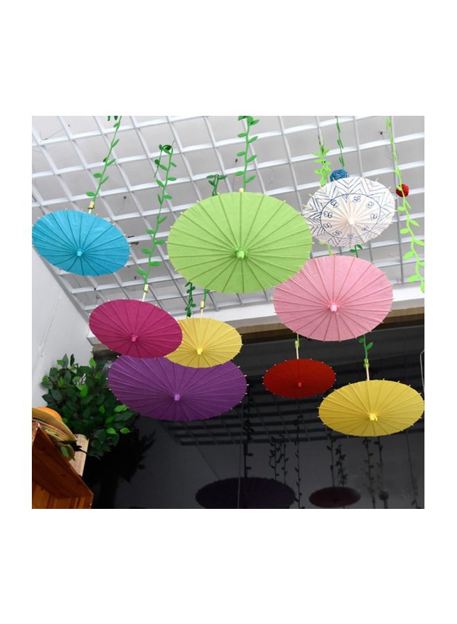Generic - Decorative Hanging Umbrella Red/Beige 32x5x5cm - Image 1