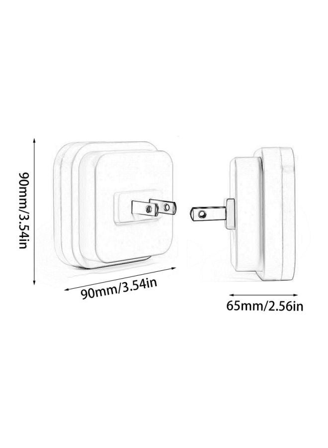 مصباح LED ليلي يوفر إضاءة ساطعة أبيض 6.5سم - Image 3