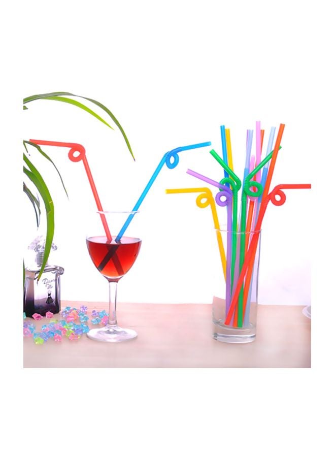 100-Piece Party Disposable Drinking Straw Set - Image 4