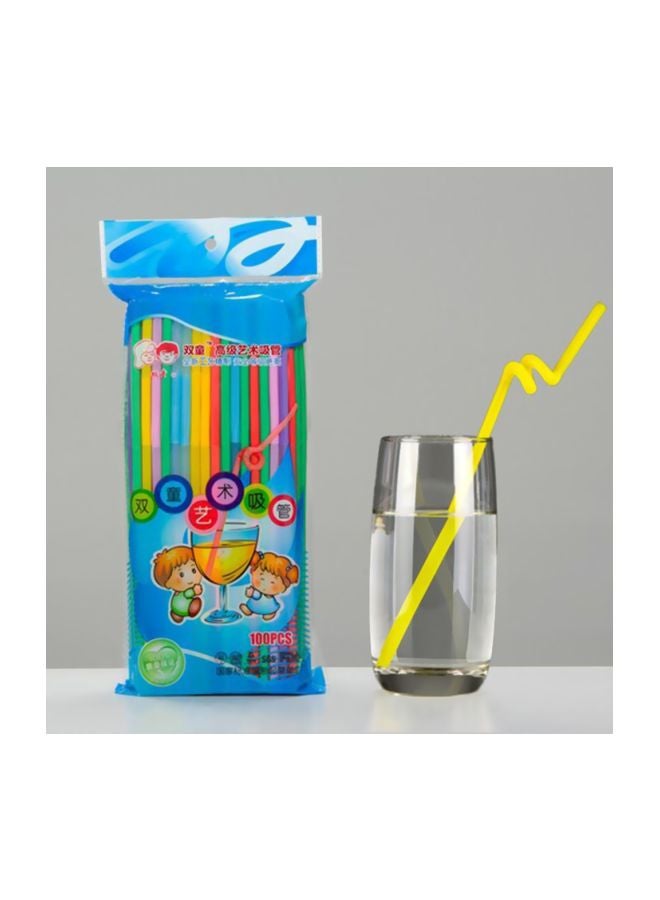 100-Piece Party Disposable Drinking Straw Set - Image 2