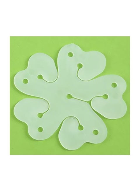 10-Piece Plum Flower Shaped Balloon Modelling Clip Set 80x80mm
