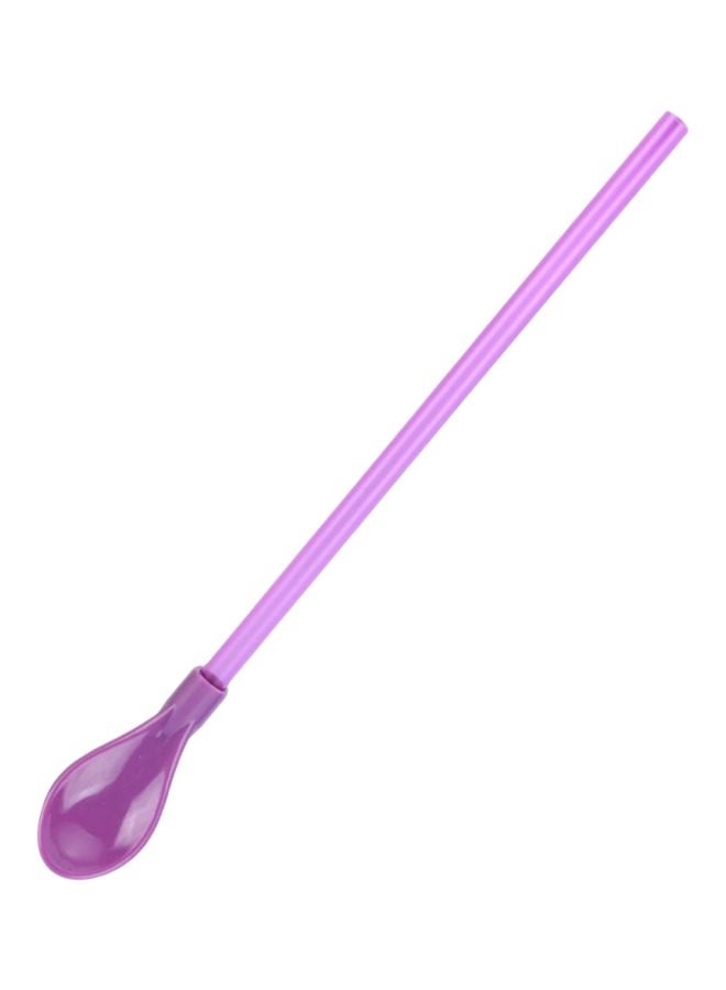 Dual-Use Straw Spoon Purple  - Image 1