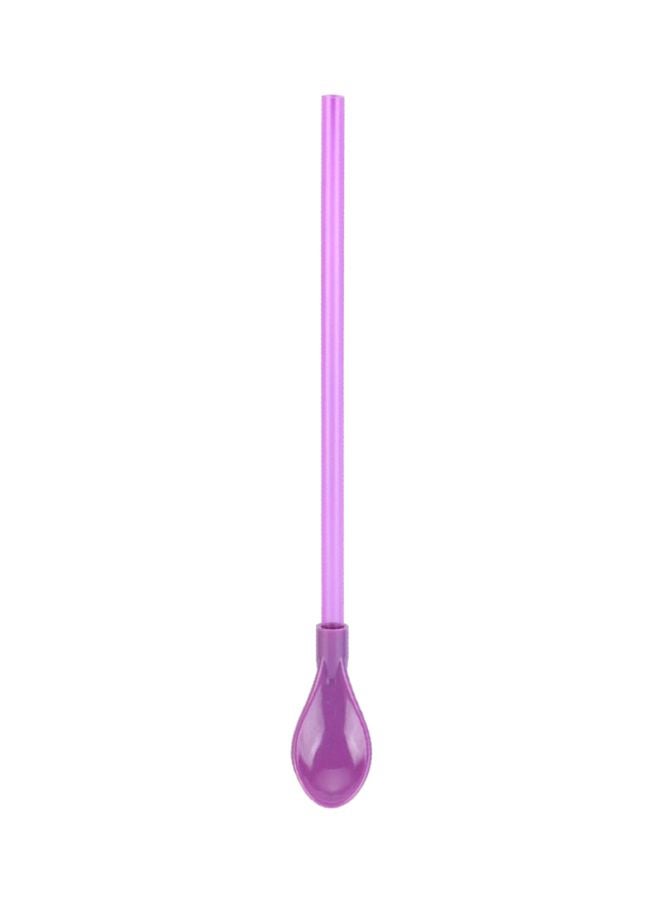 Dual-Use Straw Spoon Purple  - Image 2