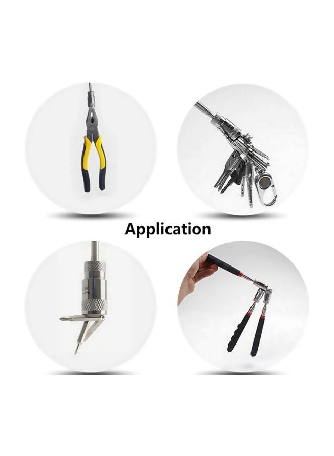 Telescopic LED Magnetic Retractable Pickup Tool Black - Image 5