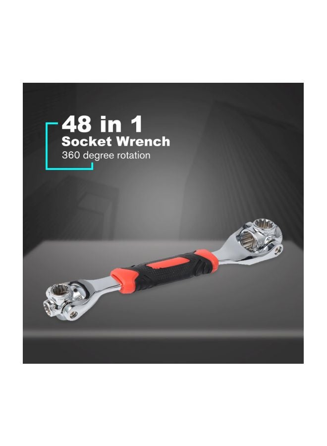 48-In-1 Socket Wrench Silver/Black/Orange 250mm - Image 2