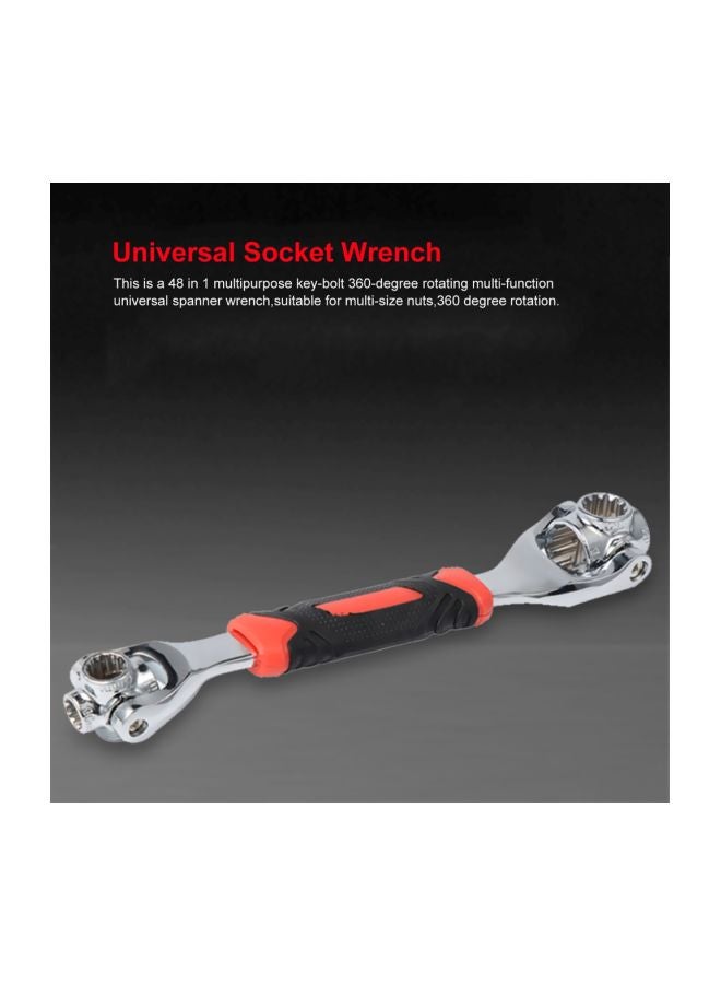 48-In-1 Socket Wrench Silver/Black/Orange 250mm - Image 5