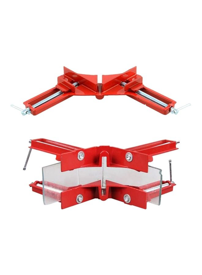 Right Angle Picture Frame Corner Clamp Woodworking Tool Red/silver  - Image 3