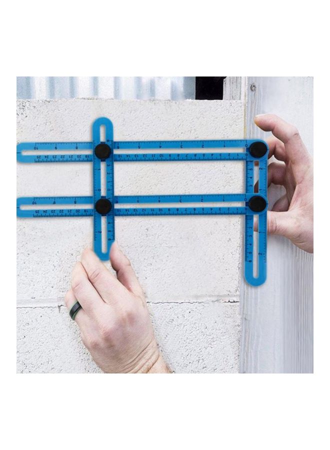 Generic - Four-Sided Folding Ruler Blue 300mm - Image 1