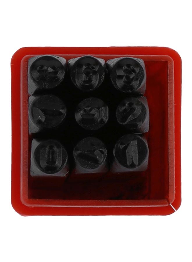 Generic 10-Piece Number Stamp Punch Set Black  - Image 2