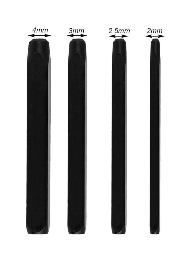 Generic 10-Piece Number Stamp Punch Set Black  - Image 3