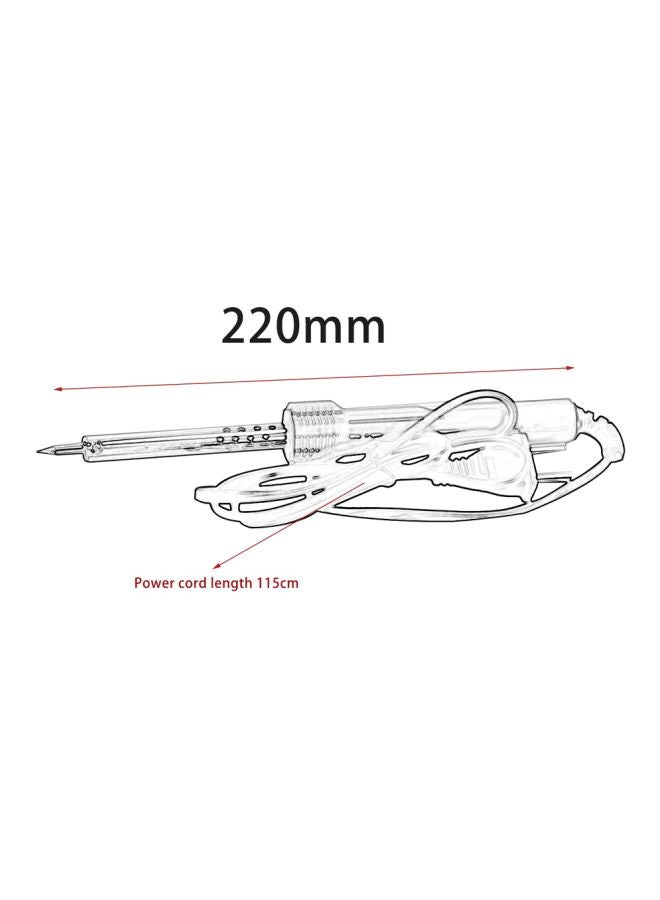مسدس لحام كهربائي من الحديد أزرق / فضي 220مم - Image 4