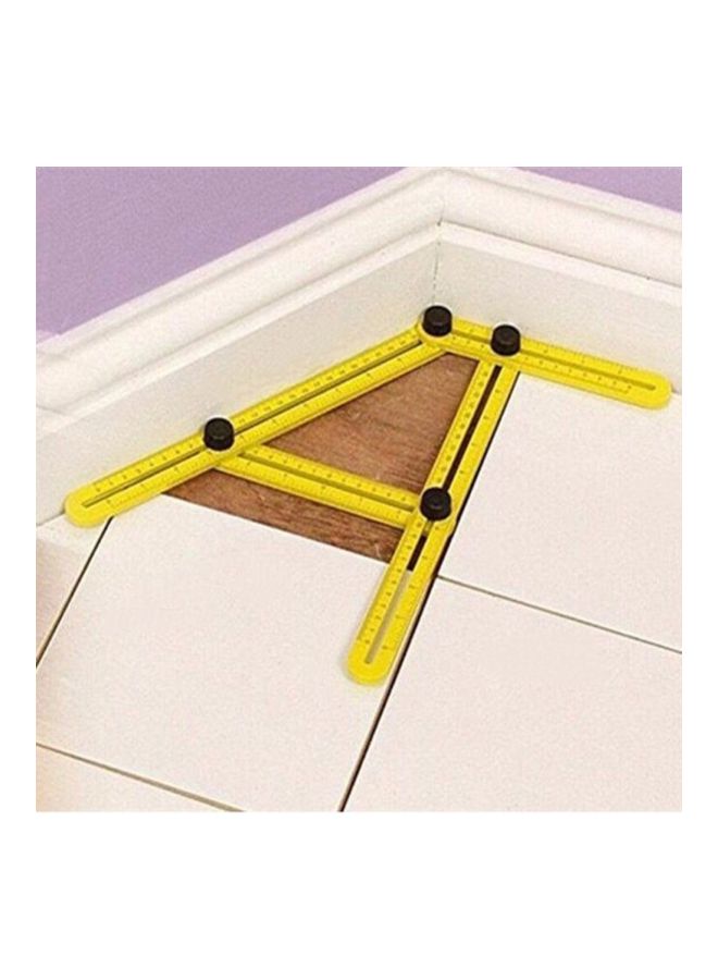 Four-Sided Folding Ruler Yellow/Black 30x25cm - Image 3
