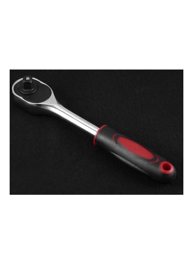 24 Teeth Torque Ratchet Wrench Silver/Red 15x2x4cm  - Image 2