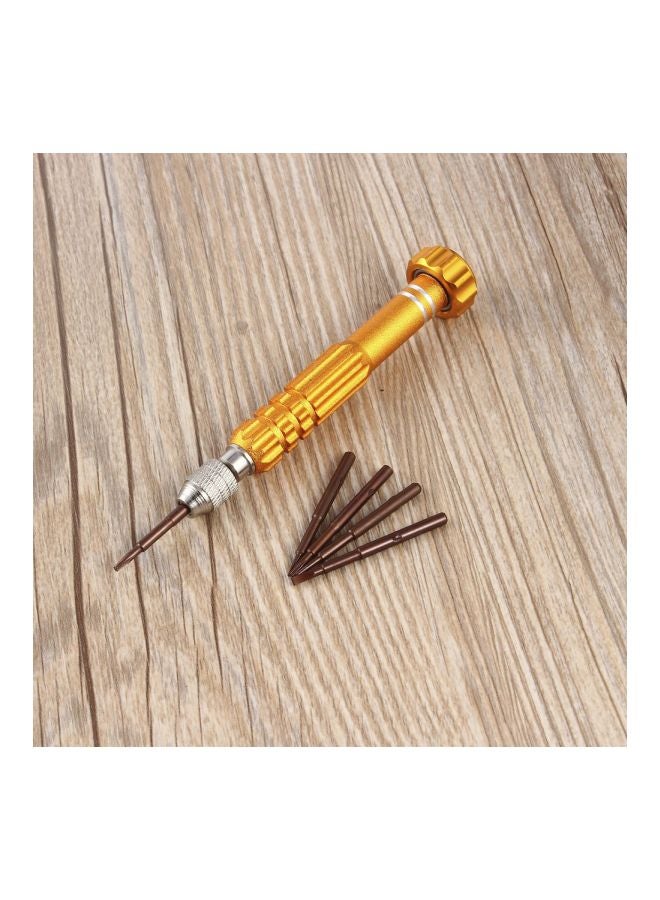 5-In-1 Pentalobe Screwdriver Set Gold 20x120mm - Image 3