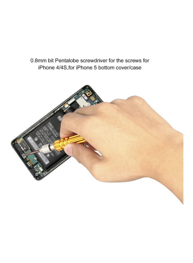 5-In-1 Pentalobe Screwdriver Set Gold 20x120mm - Image 5