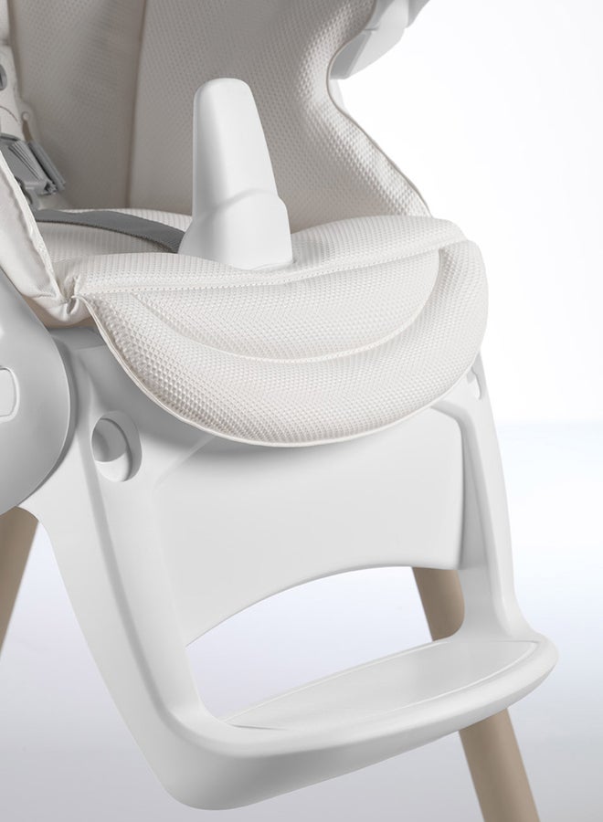 cam Pappananna Foldable High Chair - White/Grey  - Image 4