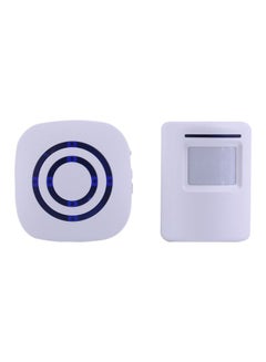 Wireless Digital Doorbell With PIR Sensor White