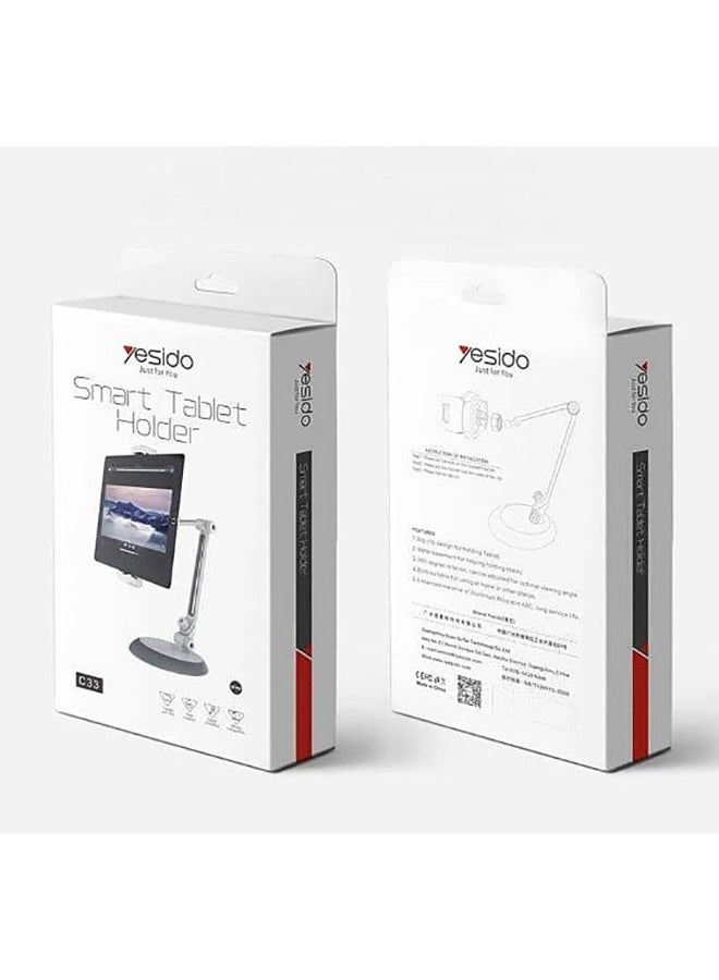 Yesido Smart Tablet Holder White/Grey  - Image 3