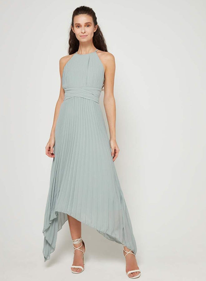 tfnc LONDON - Morely Pleated Dress Green - Image 1