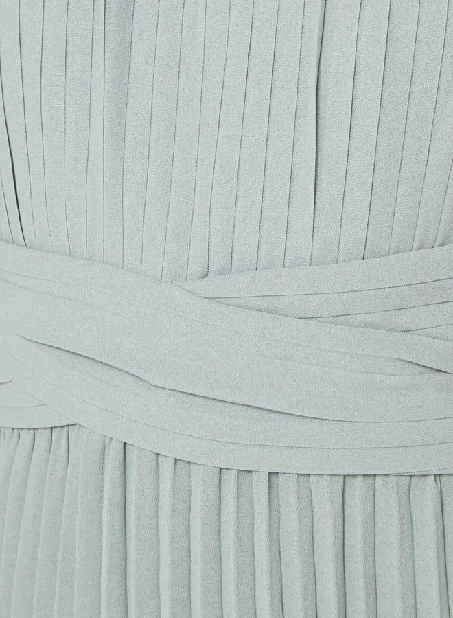 tfnc LONDON - Morely Pleated Dress Green - Image 1