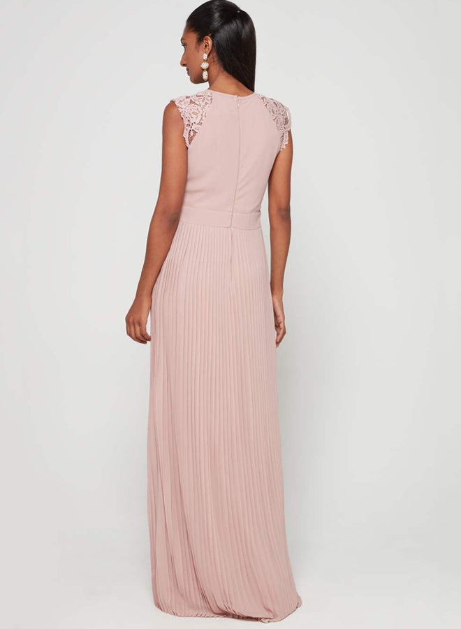 tfnc LONDON - Naja Lace Embroidered Detail Dress Mauve - Image 1