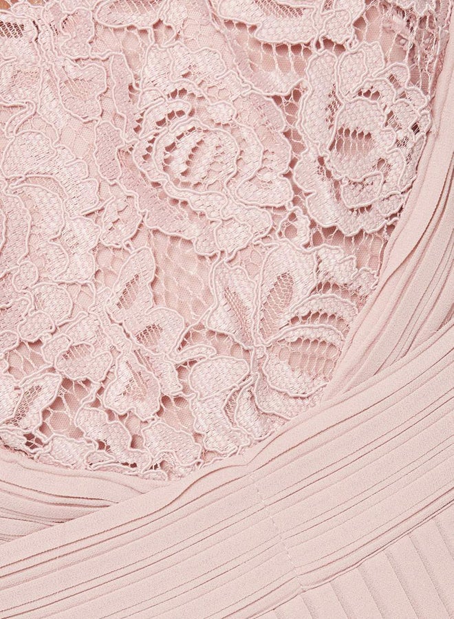 tfnc LONDON - Naja Lace Embroidered Detail Dress Mauve - Image 1