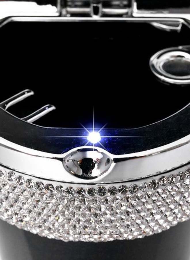 Portable Rhinestone Car Round Ash Tray - Image 2