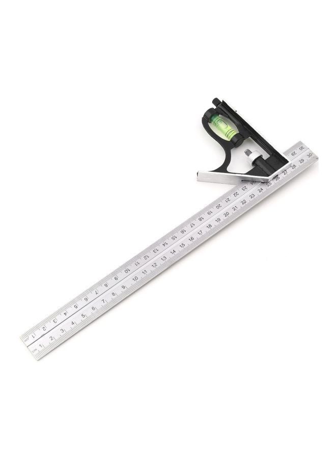 Generic Stainless Steel Adjustable Right Angle Ruler Silver  - Image 2