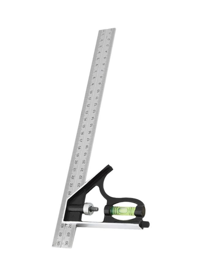 Generic Stainless Steel Adjustable Right Angle Ruler Silver  - Image 1