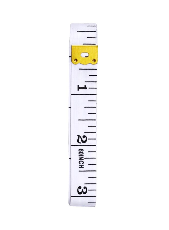 Generic Plastic Measuring Tape White/Black/Gold 150centimeter  - Image 1