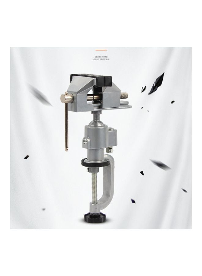 2-In-1 360 Degree Rotating Universal Vise Silver - Image 2